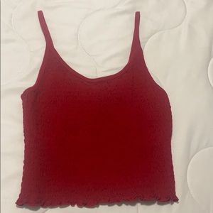 (S) Brand New Red Hollister CROP TOP